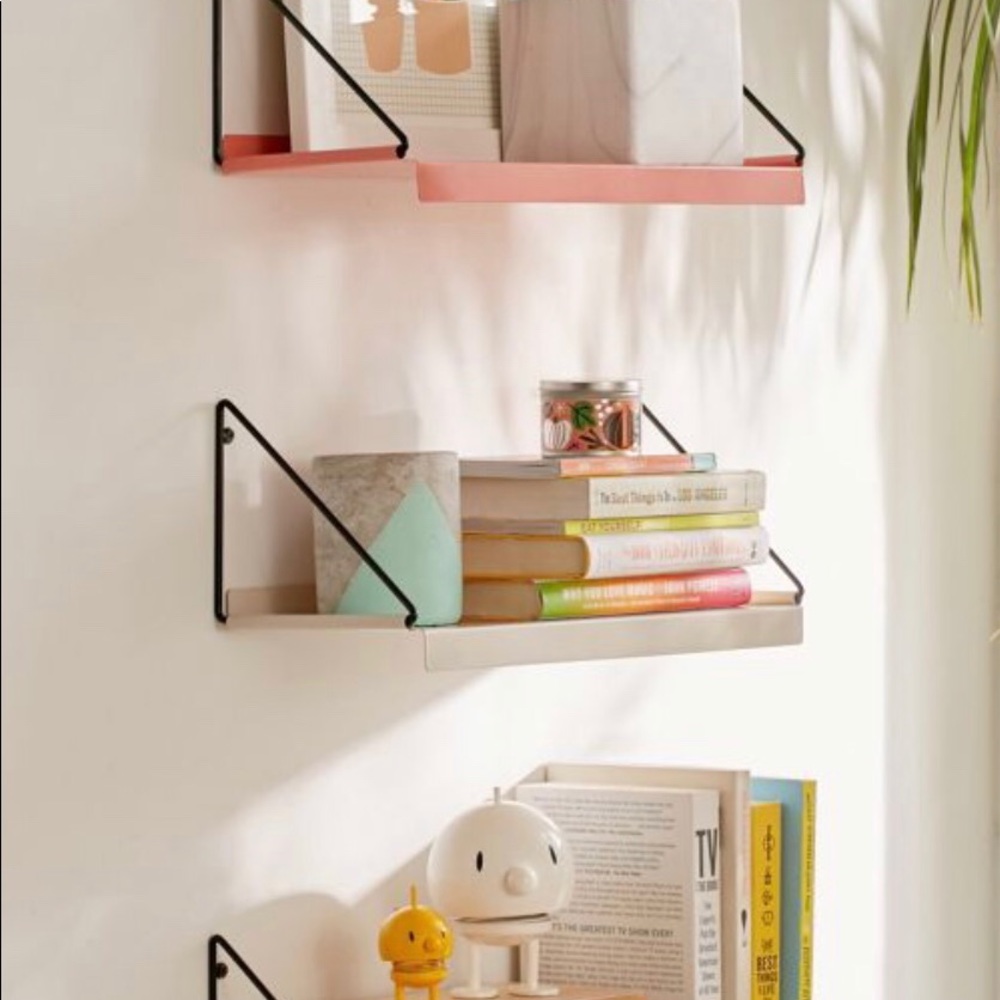 (TURQUOISE) Urban Outfitter metal wall shelf